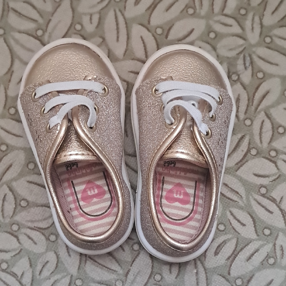 Moleskine Metallic Gold Kids Sneakers